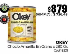 Okey - Choclo Amarillo En Grano