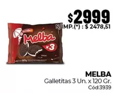Melba - Galletitas 3 Un.