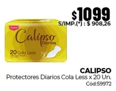 Calipso - Protectores Diarios Cola Less x 20 Un.