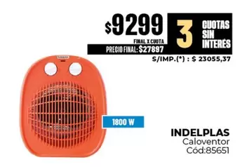 X$ - Caloventor Cód:85651