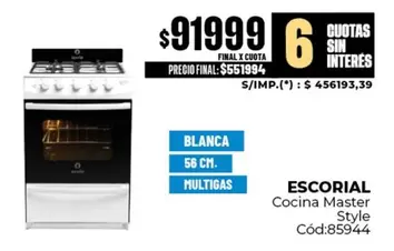 Escorial - Cocina Master Style