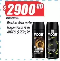 Axe - Deo Aero varias fragancias