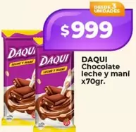 Daqui - Chocolate leche y mani