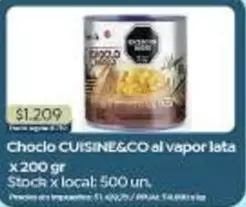 X$ - Choclo CUISINE&CO al vapor lata
