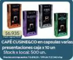 X$ - CAFÉ en cápsulas