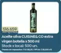 X$ - Aceite de oliva extra virgen