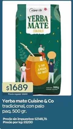 Cuisine - Yerba mate tradicional, con palo