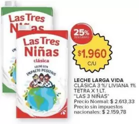 Las Tres Niñas - LECHE LARGA VIDA CLÁSICA