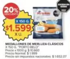Porto Belo - Medallones de Merluza Clásicos
