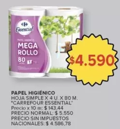 Carrefour - PAPEL HIGI
ENICO MEGA ROLLO