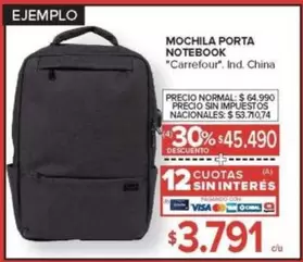 Carrefour - MOCHILA PORTA NOTEBOOK