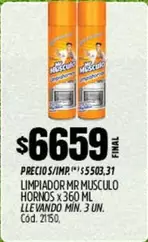 X$ - Limpiador Mr Musculo Hornos
