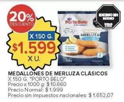 Porto Belo - MEDALLONES DE MERLUZA CLÁSICOS