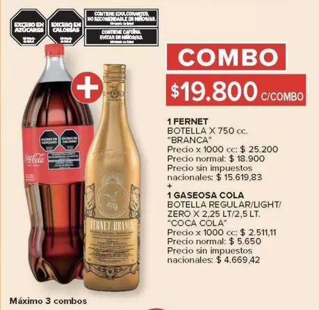 Coca cola - FERNET + GASEOSA COLA