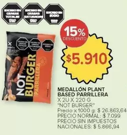 X$ - MEDALLÓN PLANT BASED PARRILLERA