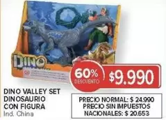 DINO VALLEY SET DINOSAURIO CON FIGURA