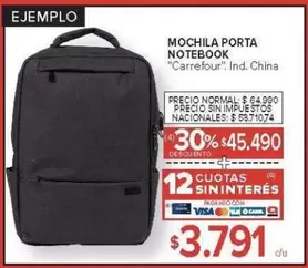 Carrefour - MOCHILA PORTA NOTEBOOK