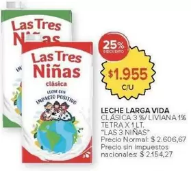 Las Tres - LECHE LARGA VIDA