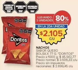 Doritos - NACHOS SABOR QUESO