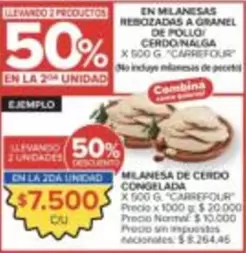 Carrefour - MILANESAS REBOZADAS A GRANEL DE POLLO/CERDO/NALGA