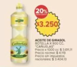 cañuelas - ACEITE DE GIRASOL