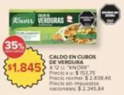 Knorr - CALDO EN CUBOS DE VERDURA