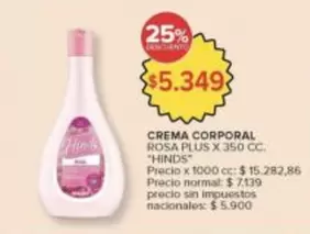 Hinds - CREMA CORPORAL ROSA PLUS