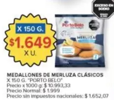 Porto Belo - Medallones de Merluza Clásicos