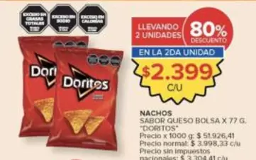 Doritos - NACHOS SABOR QUESO