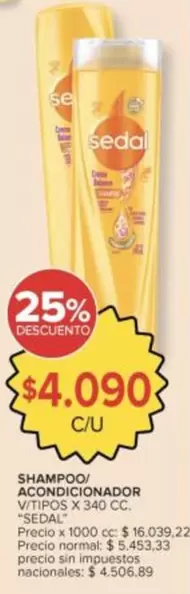 Sedal - Shampoo/Acondicionador