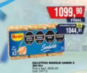 Marolio - GALLETITAS MARLBIO SANDWICH X 203 GRS