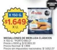 Porto Belo - MEDALLONES DE MERLUZA CLASICOS