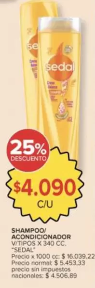 Sedal - SHAMPOO/ ACONDICIONADOR