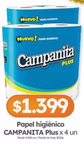 Campanita - Papel higi
uevo