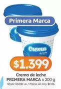 Primera marca - Crema de leche