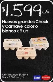 X$ - Huevos grandes