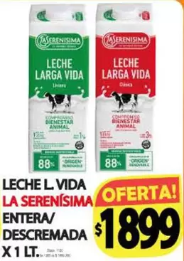 La Serenísima - LECHE L. VIDA ENTERA/DESCRAMADA