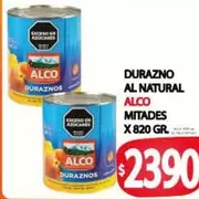 Alco - Durazno al natural mitades
