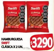 Swift - HAMBURGUESA CLÁSICA X 2 UN.
