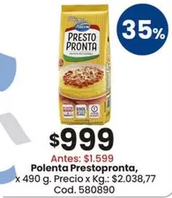 Presto Pronta - Polenta Prestopronta