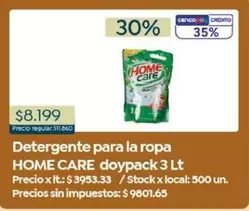 X$ - Detergente para la ropa doypack