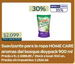 X$ - Suavizante para la ropa