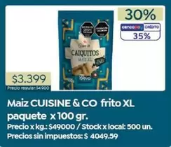 XL - Maiz frito