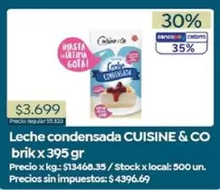Cuisine - Leche condensada brik x 395 gr