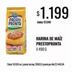 Presto Pronta - HARINA DE MAÍZ PRESTOPRONTA