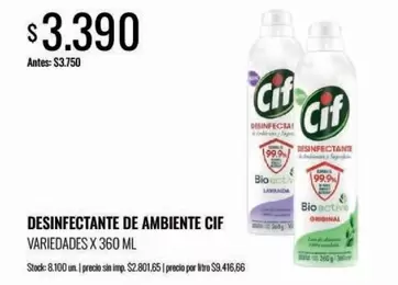Cif - DESINFECTANTE DE AMBIENTE