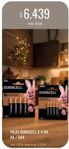 Duracell - PILAS DURACELL X 4 UN AA / AAA
