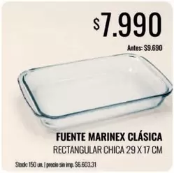 Marinex - FUENTE RECTANGULAR CHICA