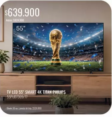 Philips - TV LED 55" SMART 4K TITAN