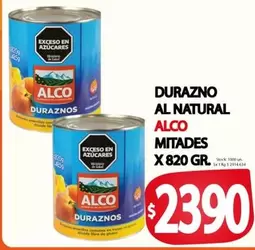 Alco - DURAZNO AL NATURAL
